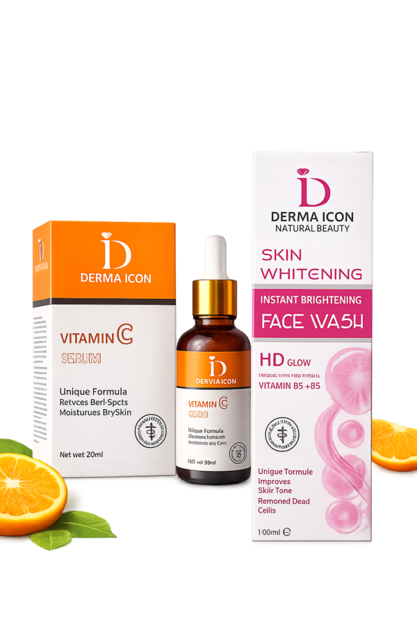 Derma Icon Brightening Face Wash & Vitamin C Serum Set